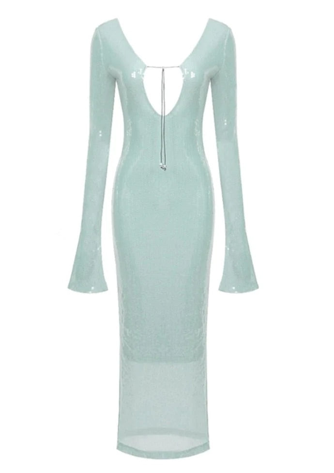 Amber dress- Sky blue