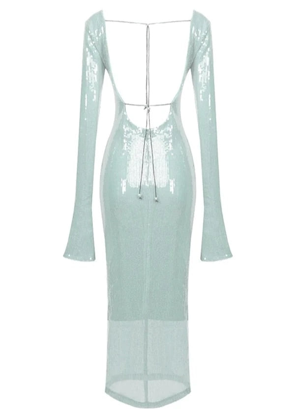 Amber dress- Sky blue