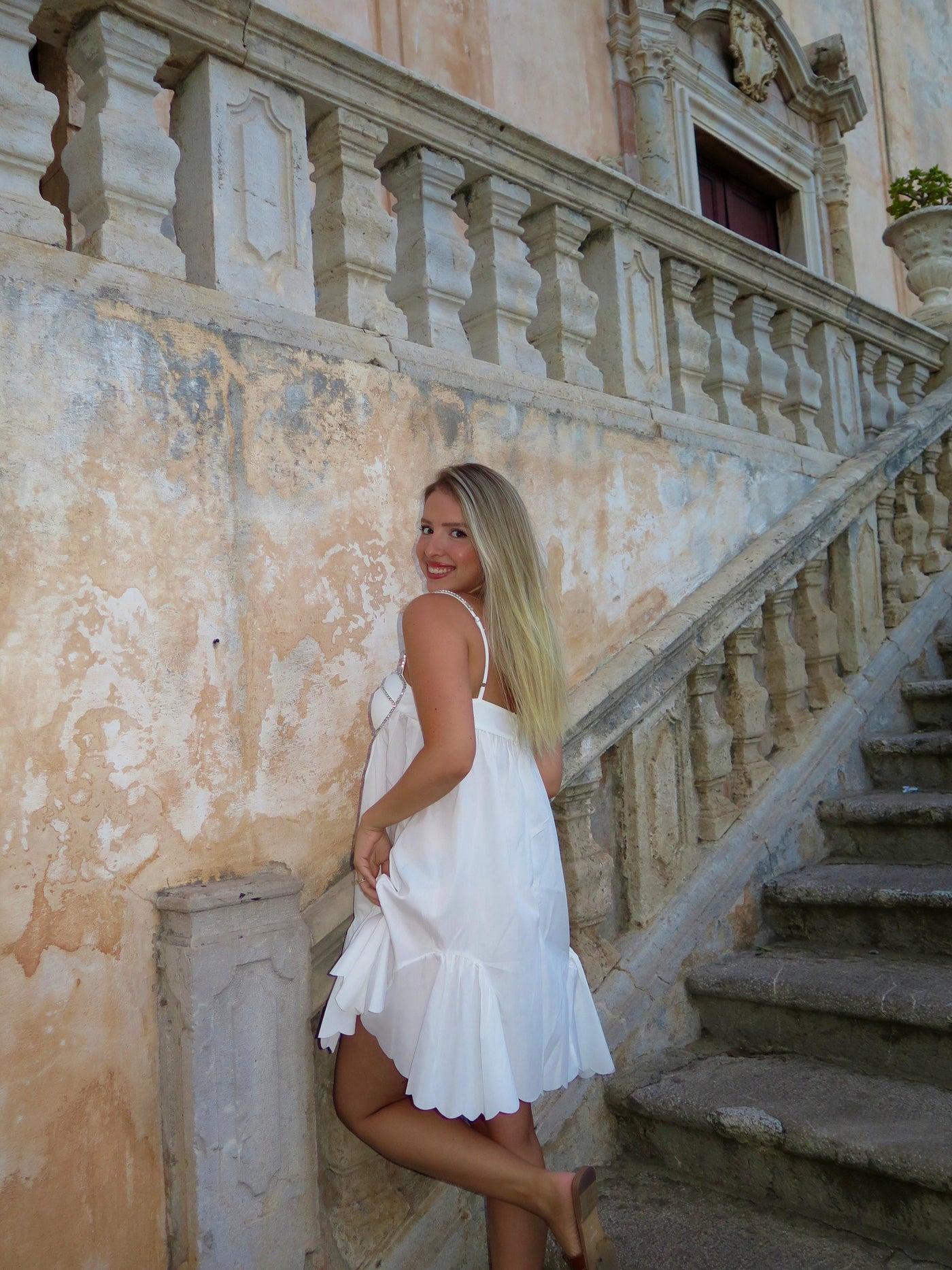 Amy Dress - White