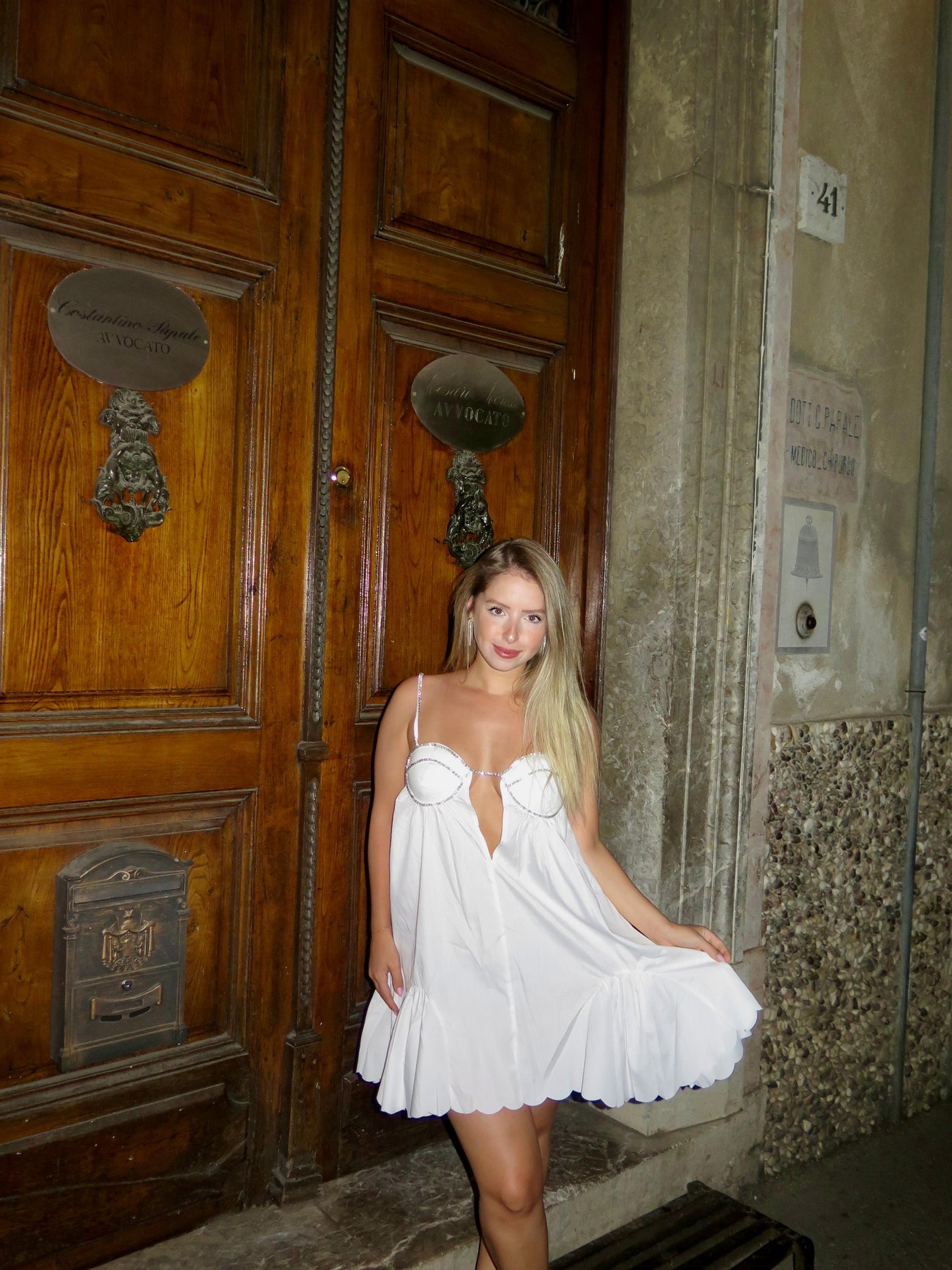 Amy Dress - White