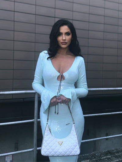 Amber dress- Sky blue
